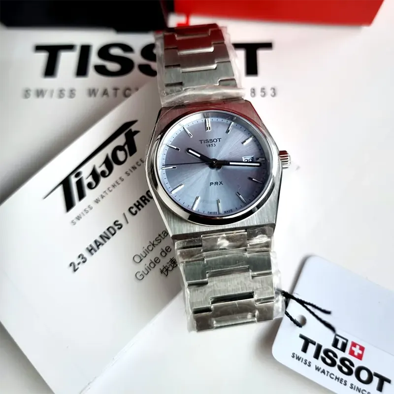 Tissot PRX Swiss Quartz 35mm Light Blue Dial Unisex Watch- T137.210.11.351.00